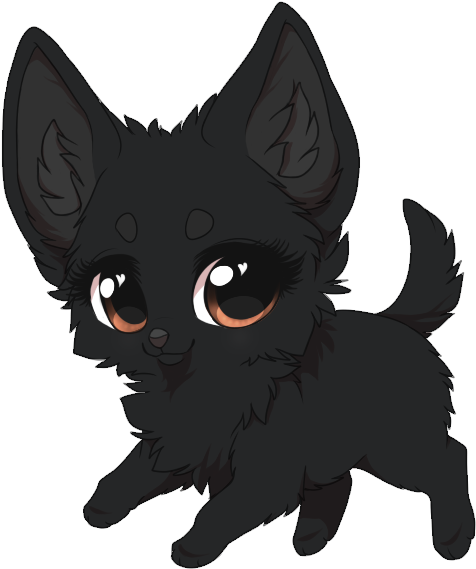 Australian-kelpie Female Black - Cat Yawns Clipart (600x600), Png Download