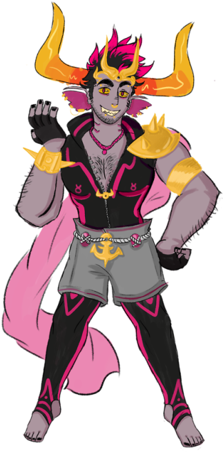 @artem-miso Asked Me To Draw A Fuchsia Summoner For - Cartoon Clipart (500x666), Png Download