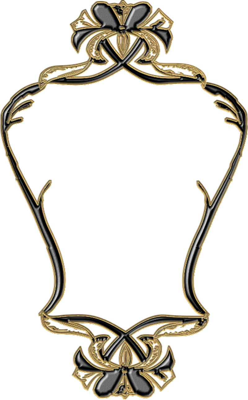 Victorian Frame Artbackgroundsmoldings - Emblem Clipart (800x1290), Png Download