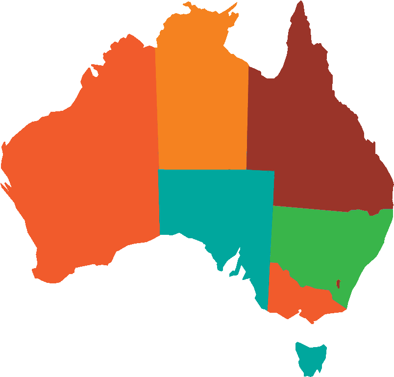 Australia-map Act Clipart (811x784), Png Download