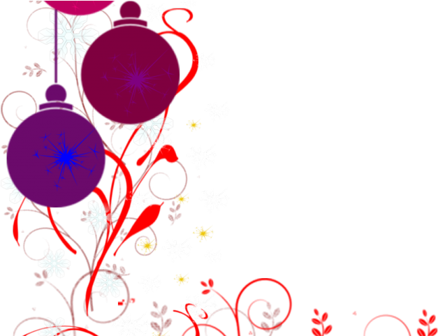 Christmas Ribbon Clipart Frame - Transparent Christmas Border Clipart - Png Download (640x480), Png Download