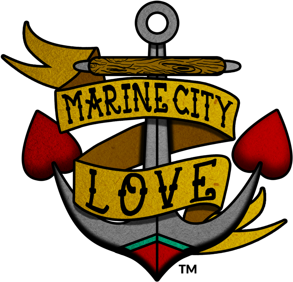 Marine City Love - Emblem Clipart (1030x1030), Png Download