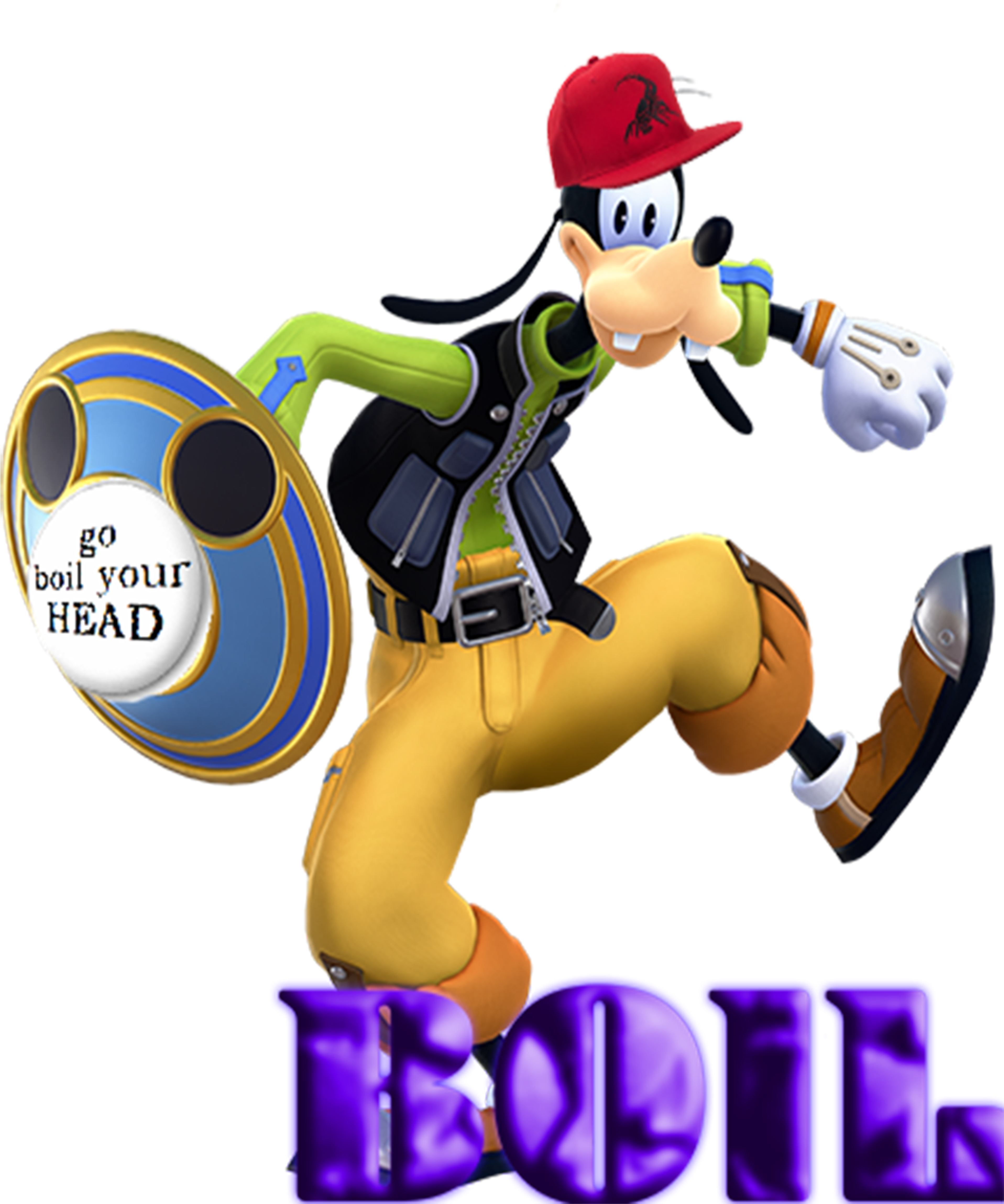 [boil] - Kingdom Hearts 3 Goofy Png Clipart (3873x4814), Png Download