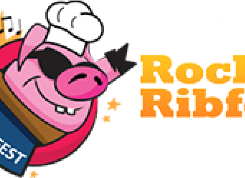 Rotary Rock'n Ribfest - Cartoon Clipart (800x600), Png Download