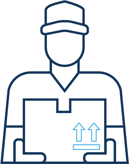 On Board Courier - Illustration Clipart (600x600), Png Download