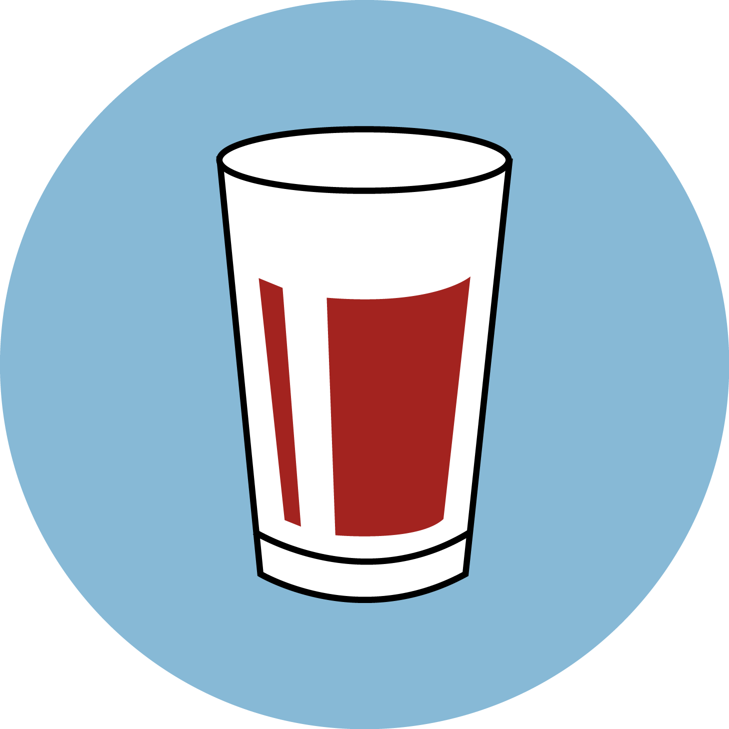 Imperial Red - Pint Glass Clipart (1458x1458), Png Download