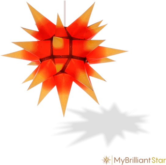 Herrnhuter Stern Innen 40 Cm Clipart (600x600), Png Download