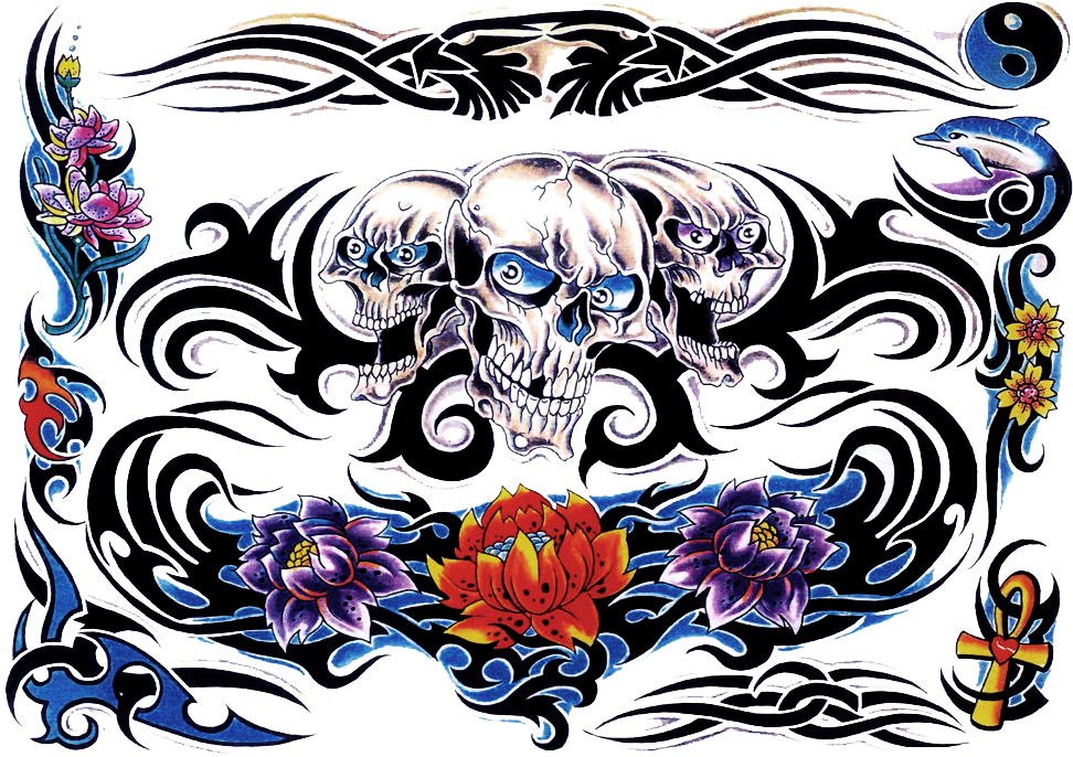 Body Art Clipart Png Transparent - Tatto Png Full Color (1024x768), Png Download