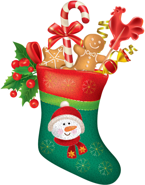 Chaussette Noel Png - Christmas Stocking Transparent Clipart (600x787), Png Download