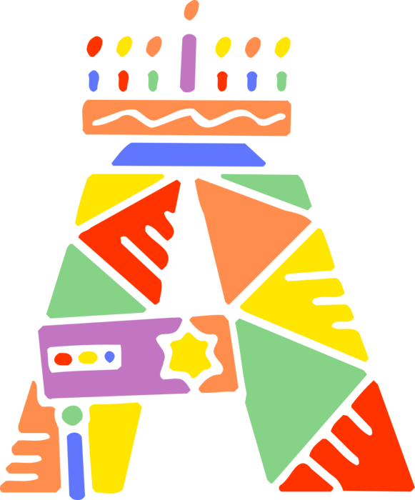 Vector Illustration Of Celebrating Special Occasion Clipart (581x700), Png Download