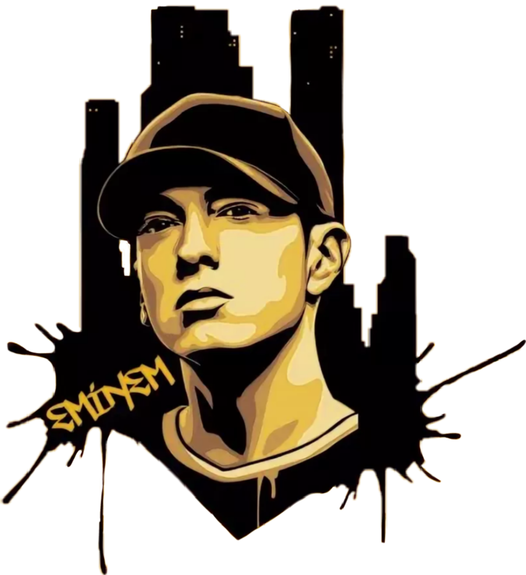 Eminem Sticker - Eminem Dj Hero Renegade Edition Clipart (1024x1118), Png Download