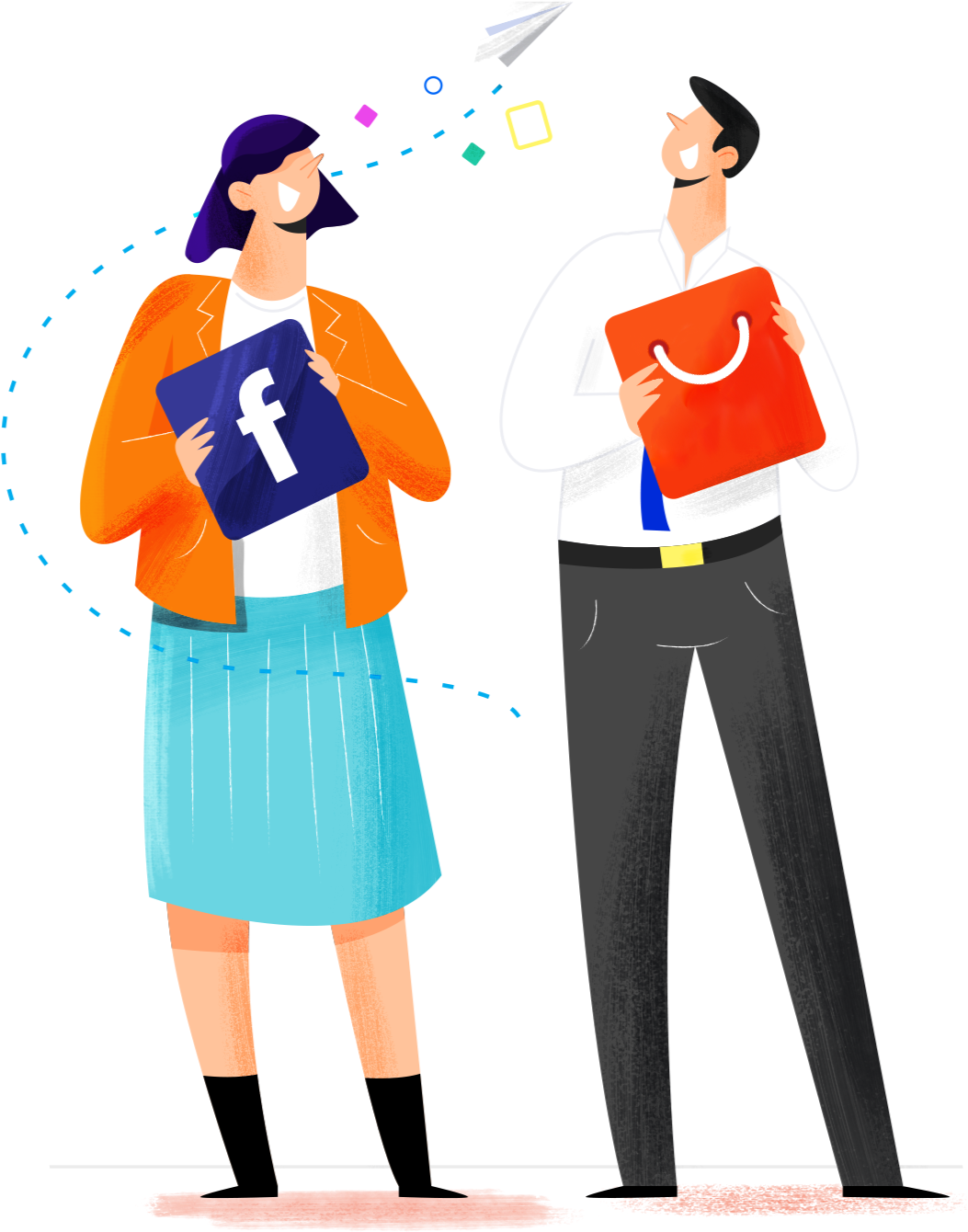 Hello We Are Ecomlad And We Will Help Your Business - Cartoon Clipart (1200x1500), Png Download