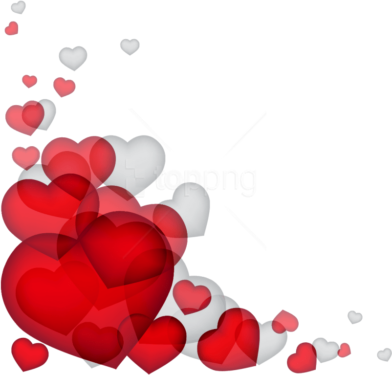 Free Png Download Corazones Clipart Png Photo Png Images - Love Hearts Transparent Clipart (850x827), Png Download