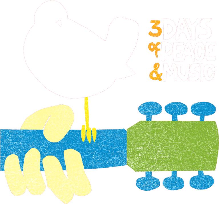 Woodstock Perched Men's Heather T-shirt - Woodstock 40 Years On Back Clipart (850x822), Png Download