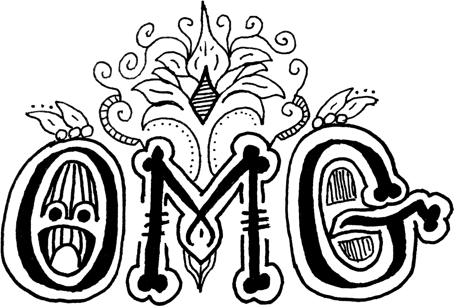 Oh My God - Illustration Clipart (1600x1092), Png Download