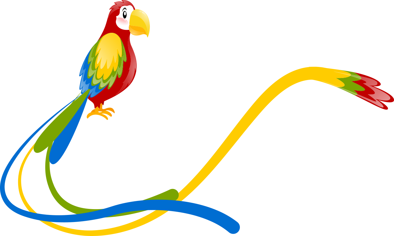 All Tapes - Macaw Clipart (1347x808), Png Download