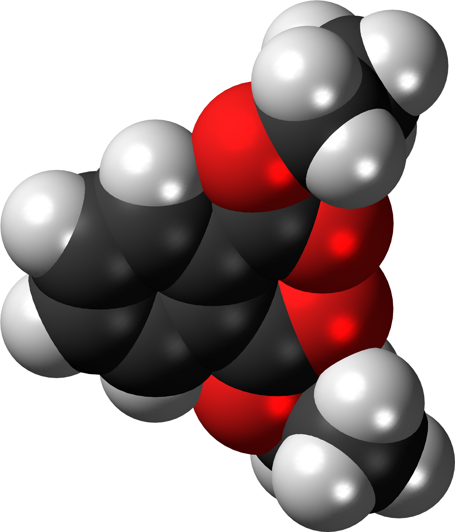 Diethyl Phthalate 3d Spacefill - Cartoon Clipart (1743x2000), Png Download