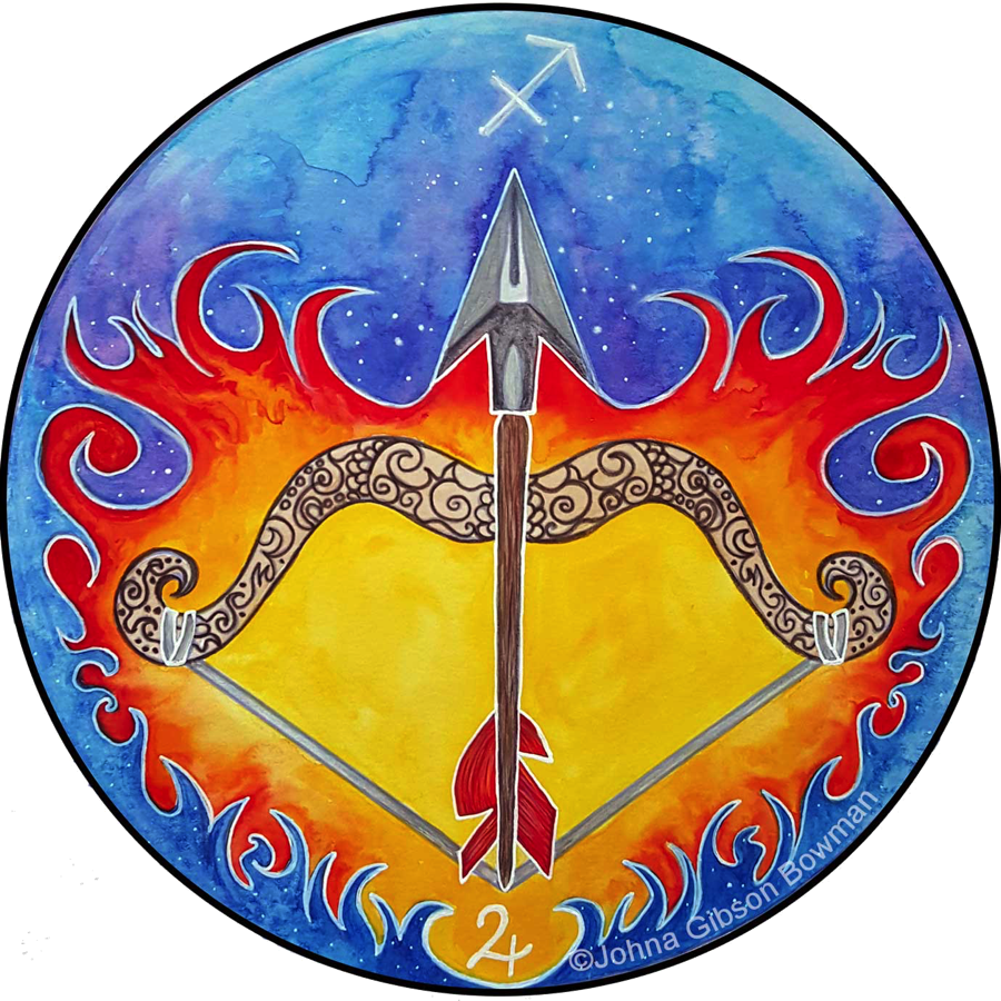 Sagittarius - Circle Clipart (900x900), Png Download