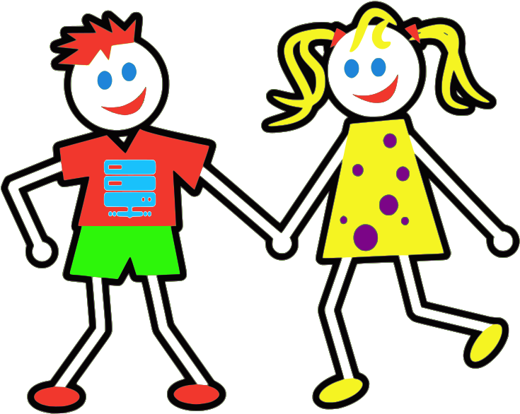 'amico' - Special Cases - ' - Boy And Girl Holding Hands Clip Art - Png Download (744x602), Png Download