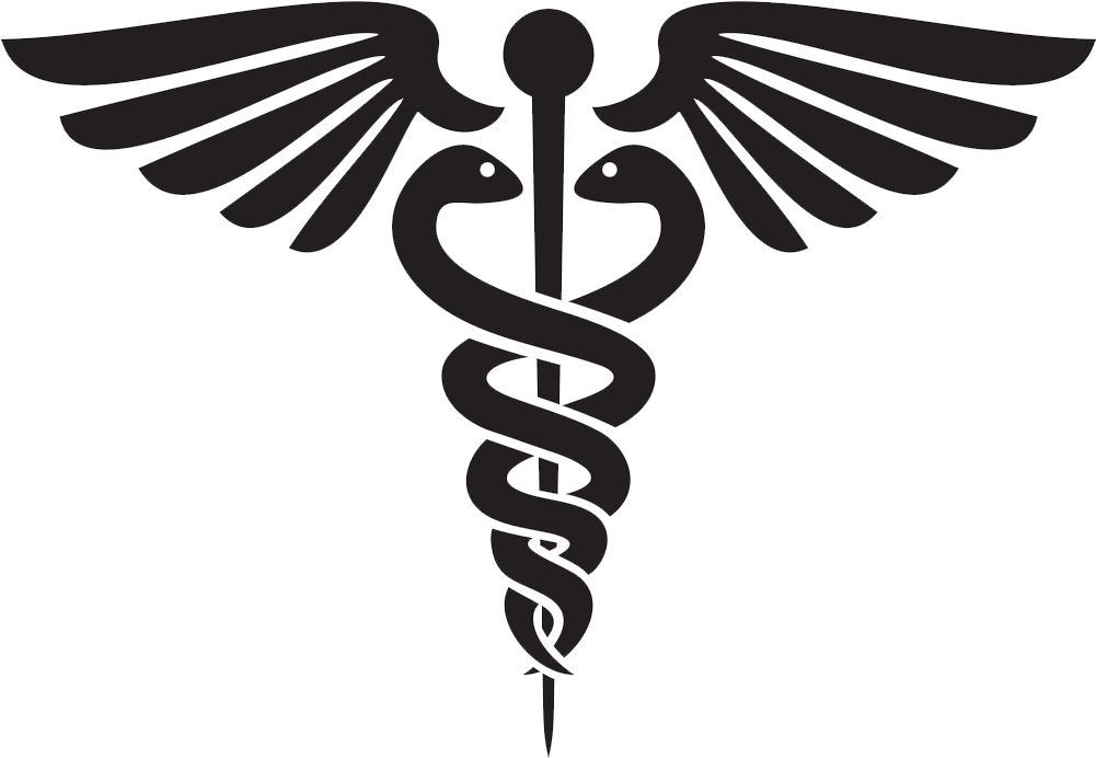 Clinic - Caduceus Clipart - Png Download (1000x699), Png Download