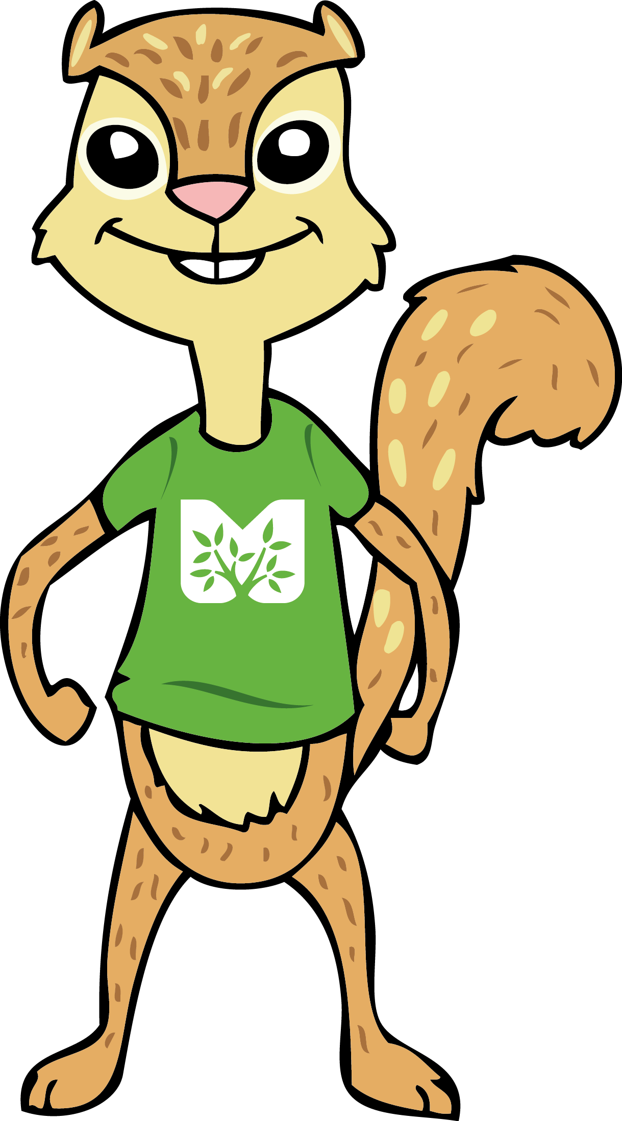 Ecolín Mascota Oficial Del Parque Metropolitano De - Cartoon Clipart (1219x2197), Png Download