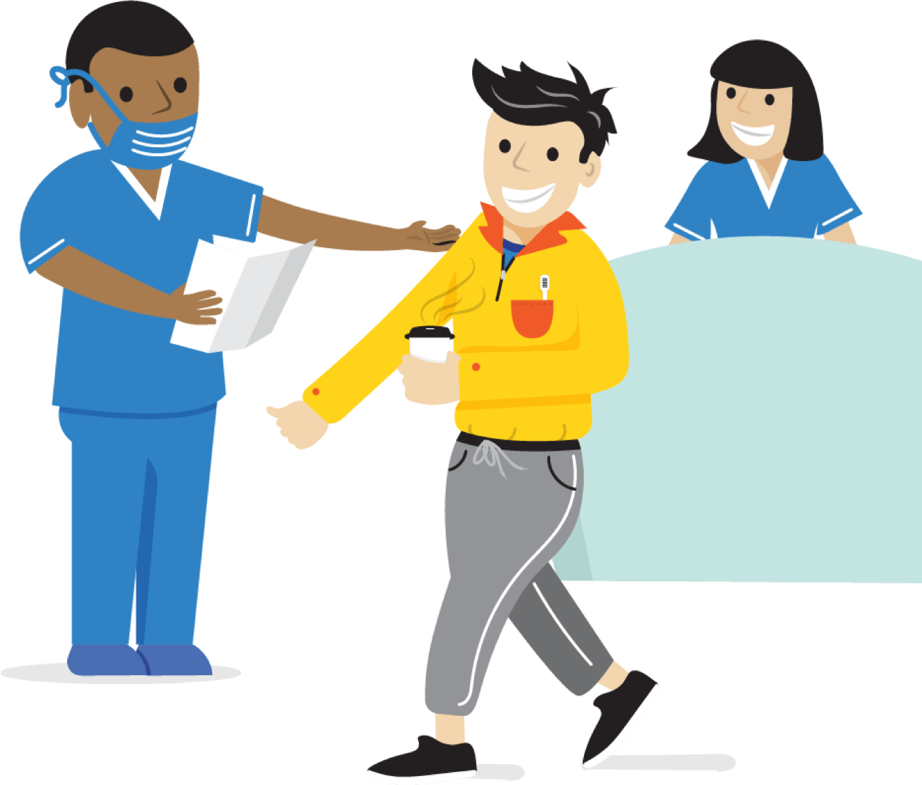 Half Of All Dentists Say They're Not Busy Enough Are - Cartoon Clipart (1334x1136), Png Download