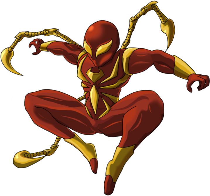 Iron Spiderman Clipart Spiderman Png - Iron Spider Man Clip Art Transparent Png (1021x783), Png Download