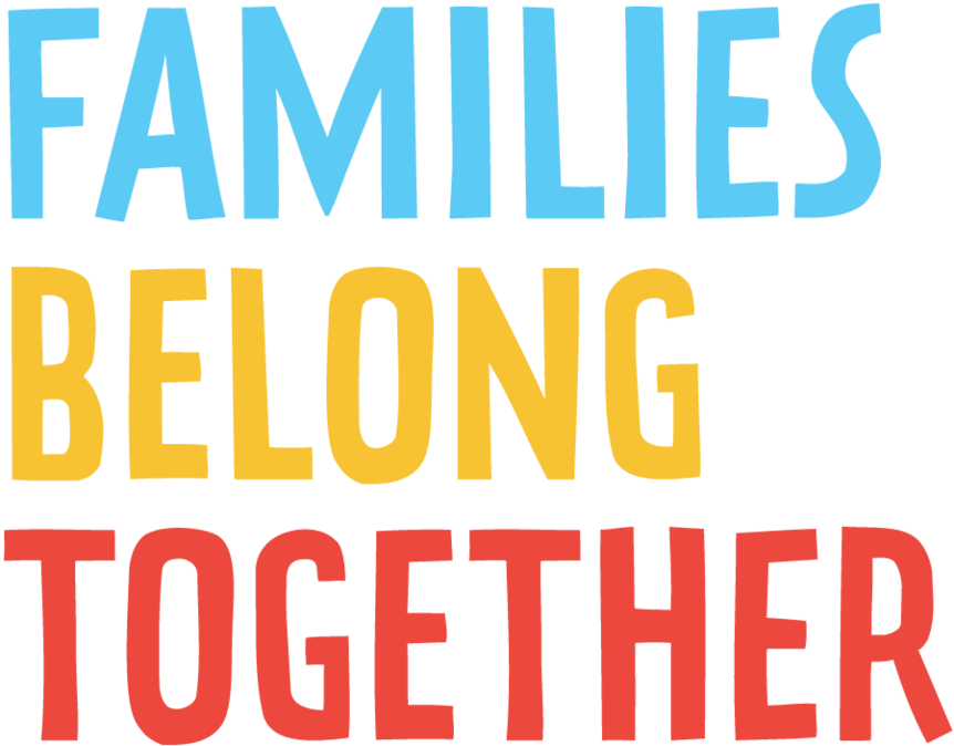Fambelong - Families Belong Together Sign Ideas Clipart (862x674), Png Download