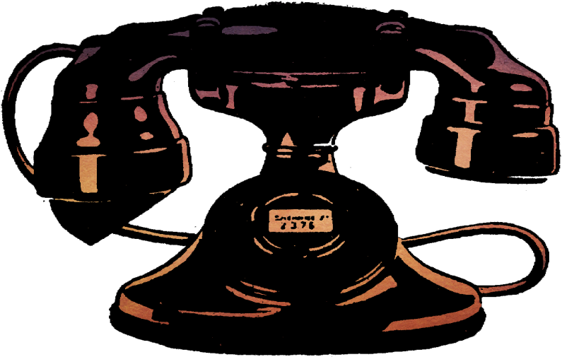 Antique Phone - Vintage Telephone Clipart Pdf - Png Download (800x511), Png Download