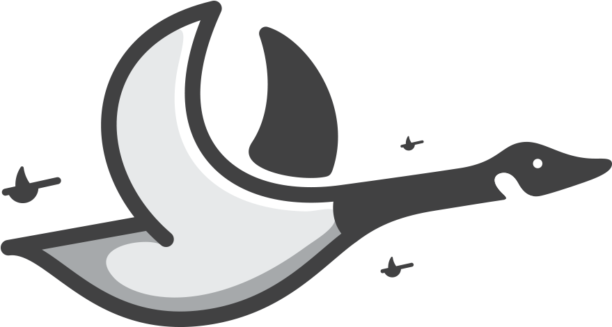 Goose Hero Clipart (1000x500), Png Download