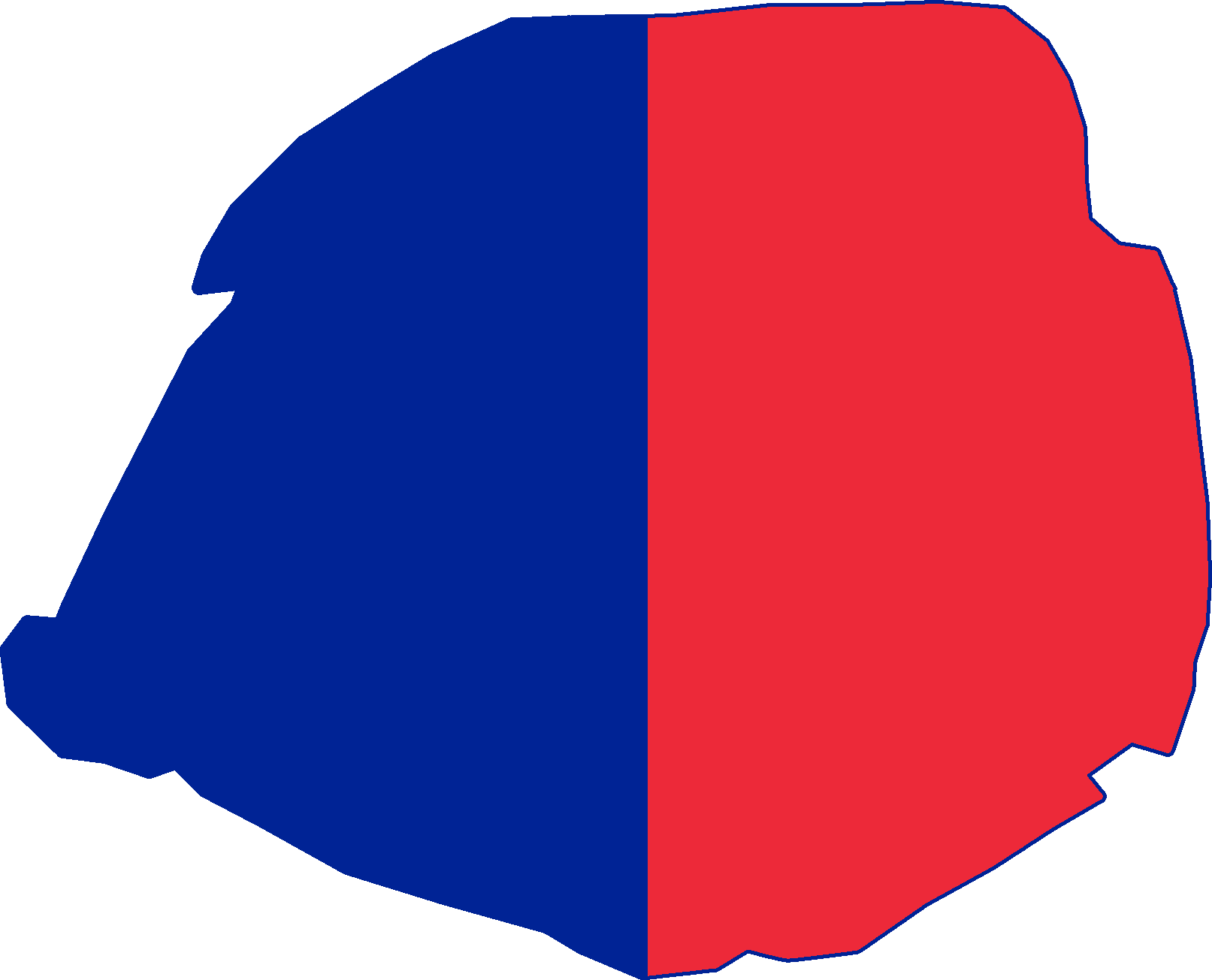 Flag Map Of Paris Clipart (1613x1305), Png Download