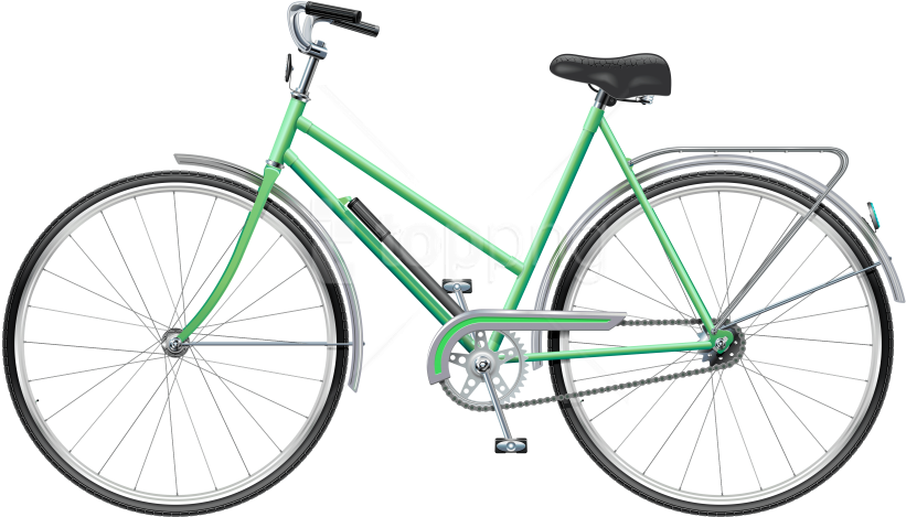 Free Png Download Green Bicycle Clipart Png Photo Png - 6ku Fixie Transparent Png (850x498), Png Download