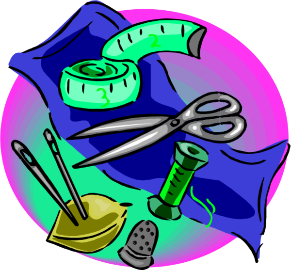 Sewing Tools And Equipment Clipart - Png Download (600x557), Png Download