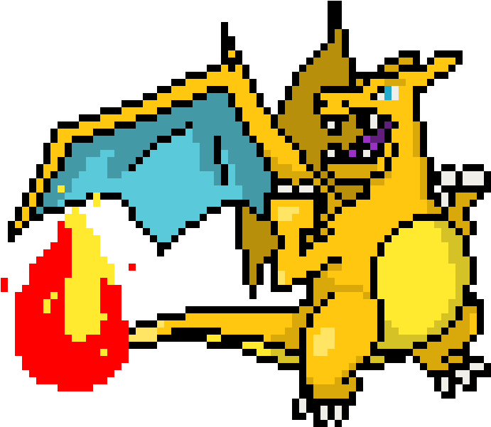 Charizard - 8 Bit Mewtwo Clipart (930x730), Png Download