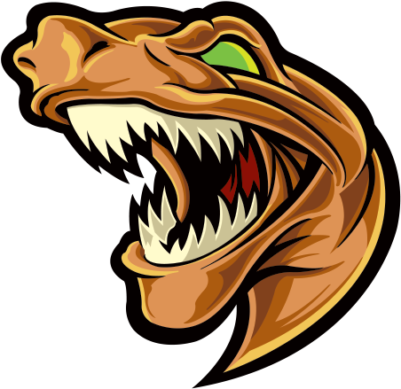 Printed Dinosaur Head Stickers Factory Clipart (600x600), Png Download