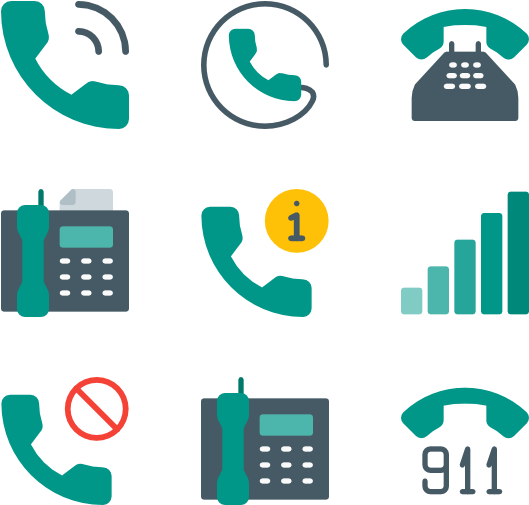 Phone Icons Clipart (600x564), Png Download