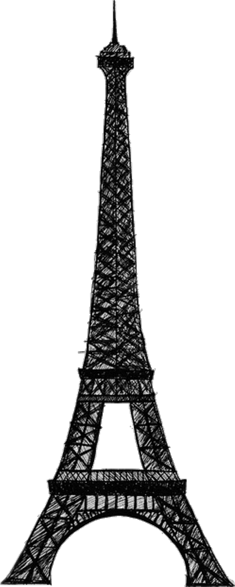 Eiffel Tower Clip Art Png Transparent Png (480x1197), Png Download