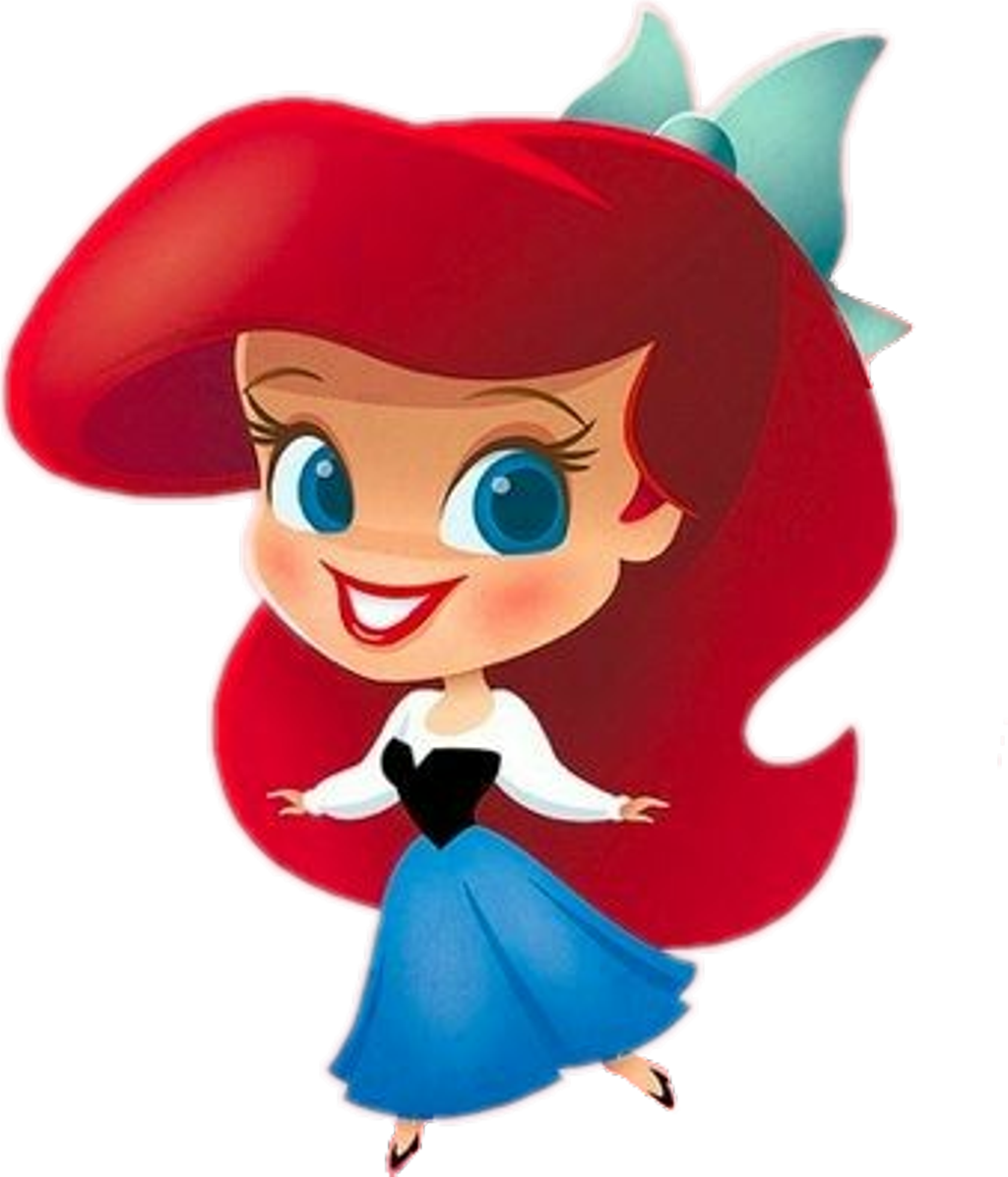 Littleprinces Princesas Ariel Sirenita Disney - Little Disney Princess Clipart (1024x1196), Png Download