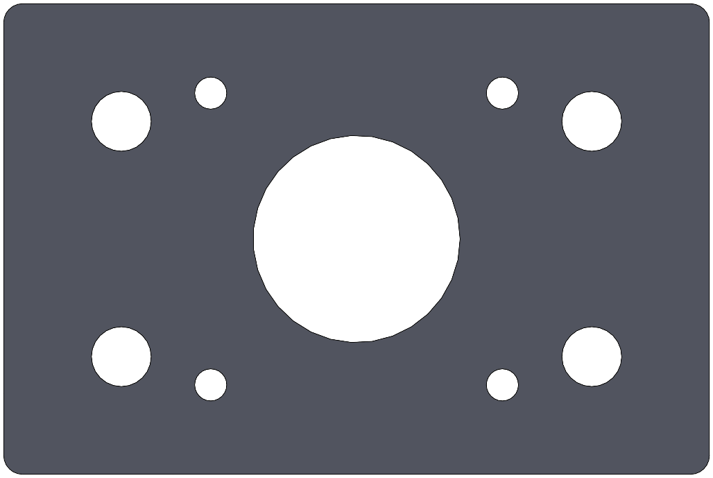 Images/stepper Motor Mounting Plate Nema17 - Circle Clipart (1028x689), Png Download