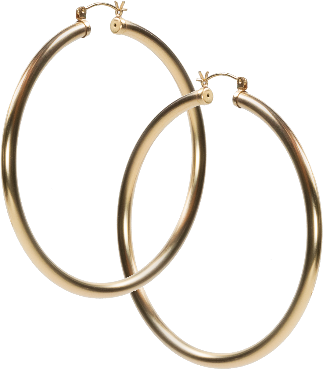 5" Hula Hoops - Earrings Clipart (1500x1500), Png Download