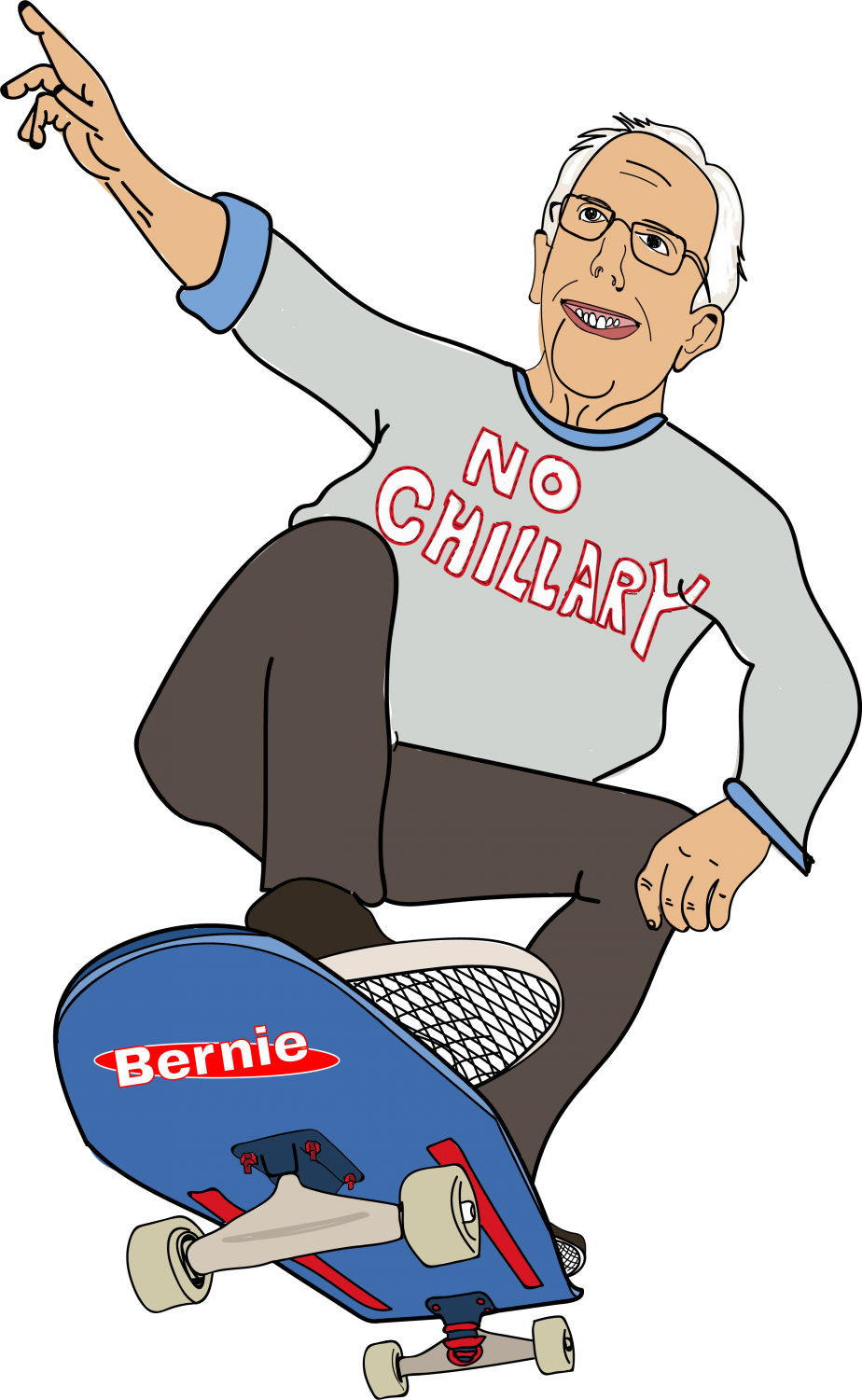 Feel The Bernie Bros - Sitting Clipart (924x1501), Png Download
