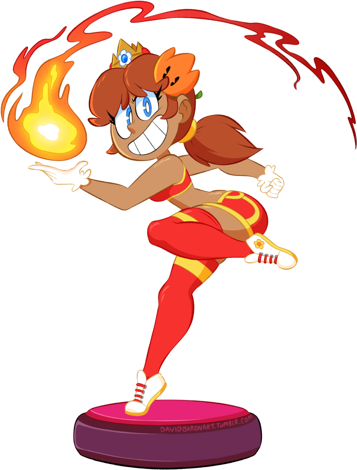 ~gooper Blooper~ • ~peach Bomb And Flower Power~ These - Cartoon Clipart (1280x1588), Png Download