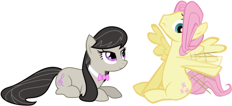 Butterscotch, Fluttershy, Octavia, Octavia Melody, - Mylittlepony Clipart (800x411), Png Download