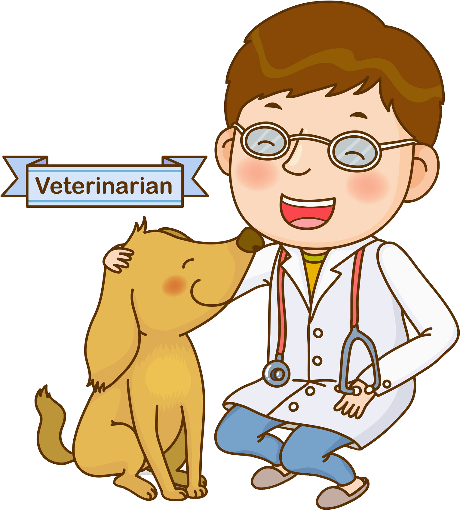 Graphic Library Download Dog Clip Art Cute Vet Transprent Vet Clipart