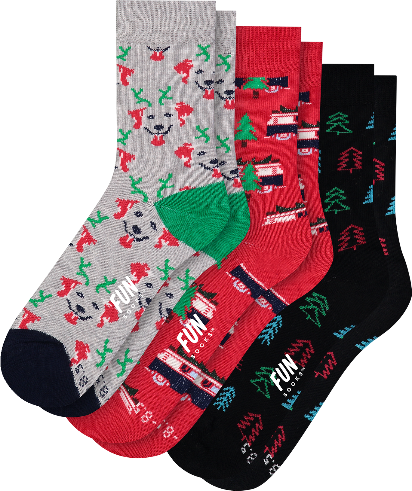 Fun Socks Boys And Girls Holiday Crew Socks - Sock Clipart (2000x2000), Png Download