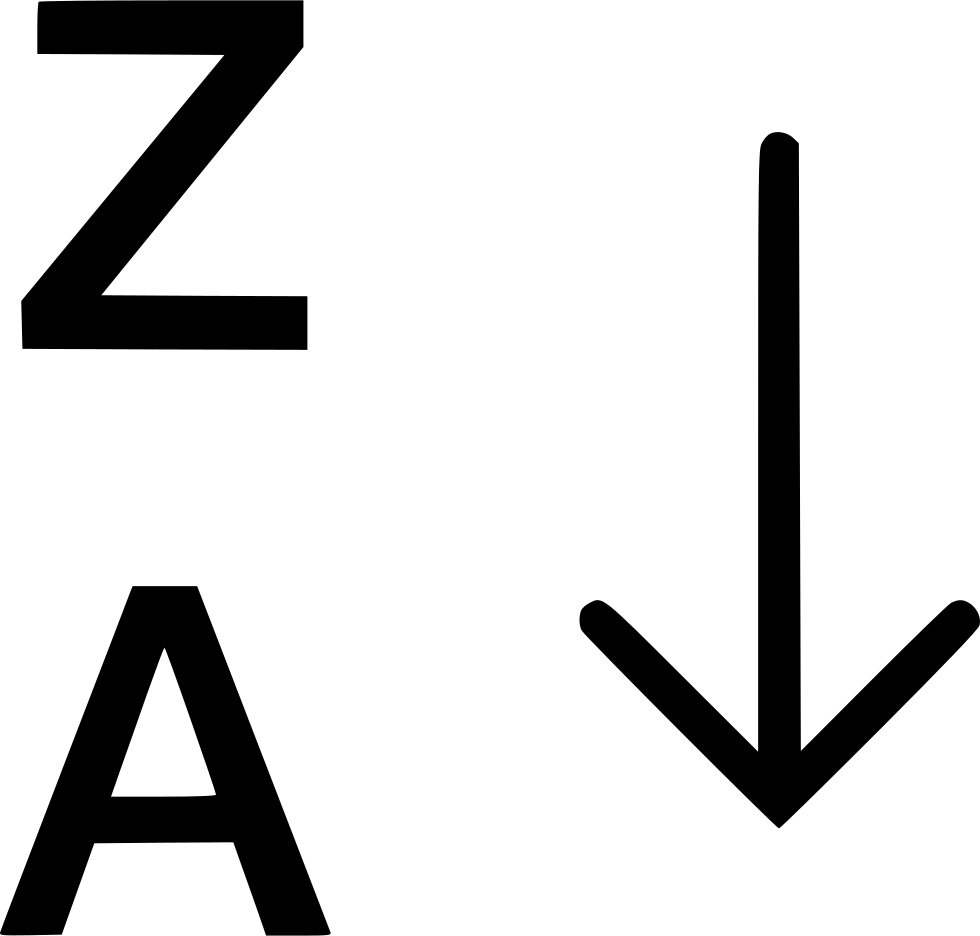 Png File Svg - Sort Icon Line Png Clipart (980x936), Png Download