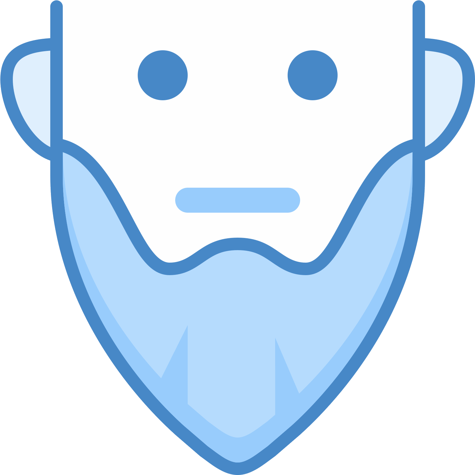 This Is A Picture Of A Man With A Long Beard Clipart (1521x1521), Png Download