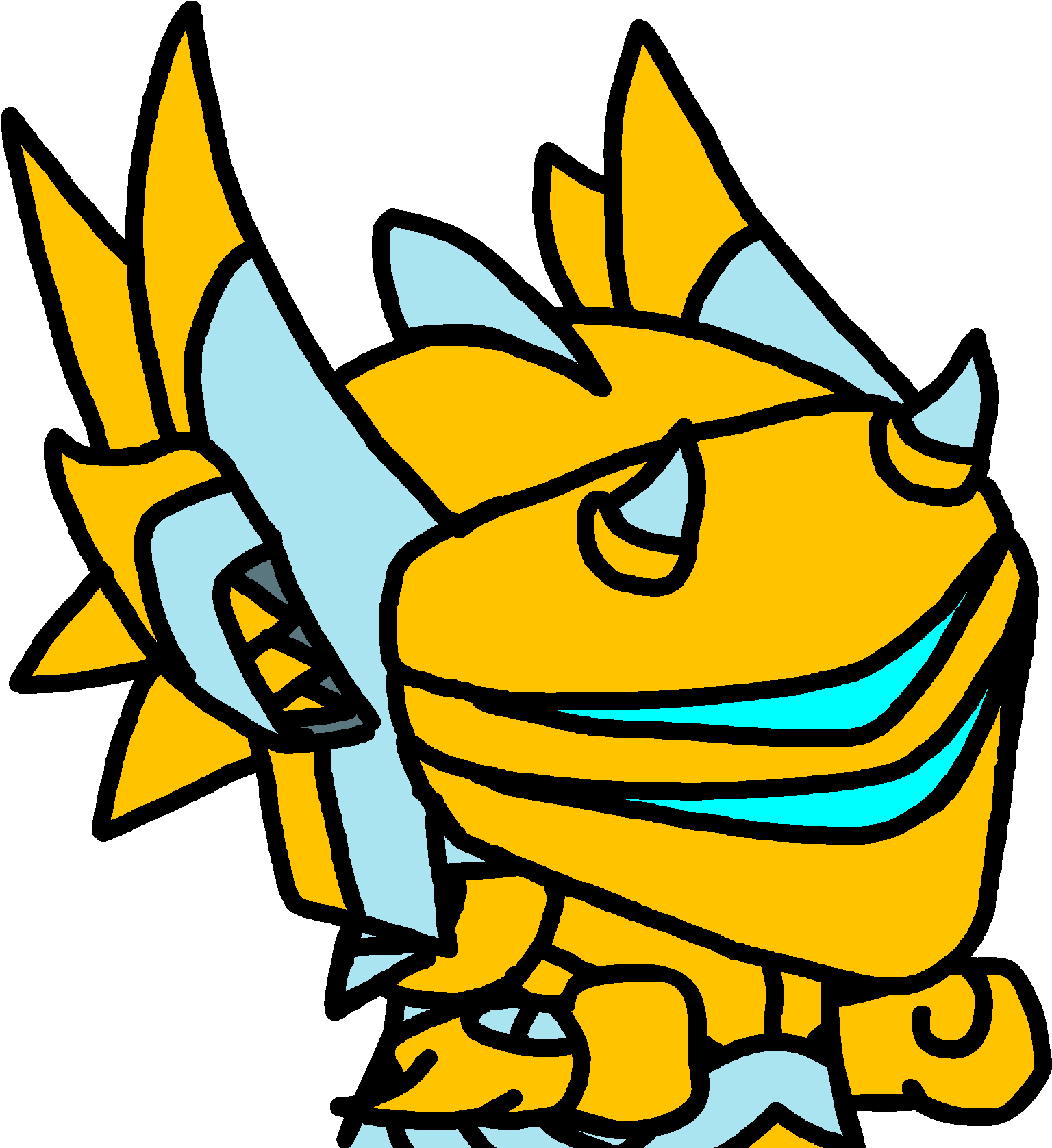 Gnash - Http - //i - Imgur - Com/y4dyngp Gnash Christmas - Cartoon Clipart (2722x1838), Png Download