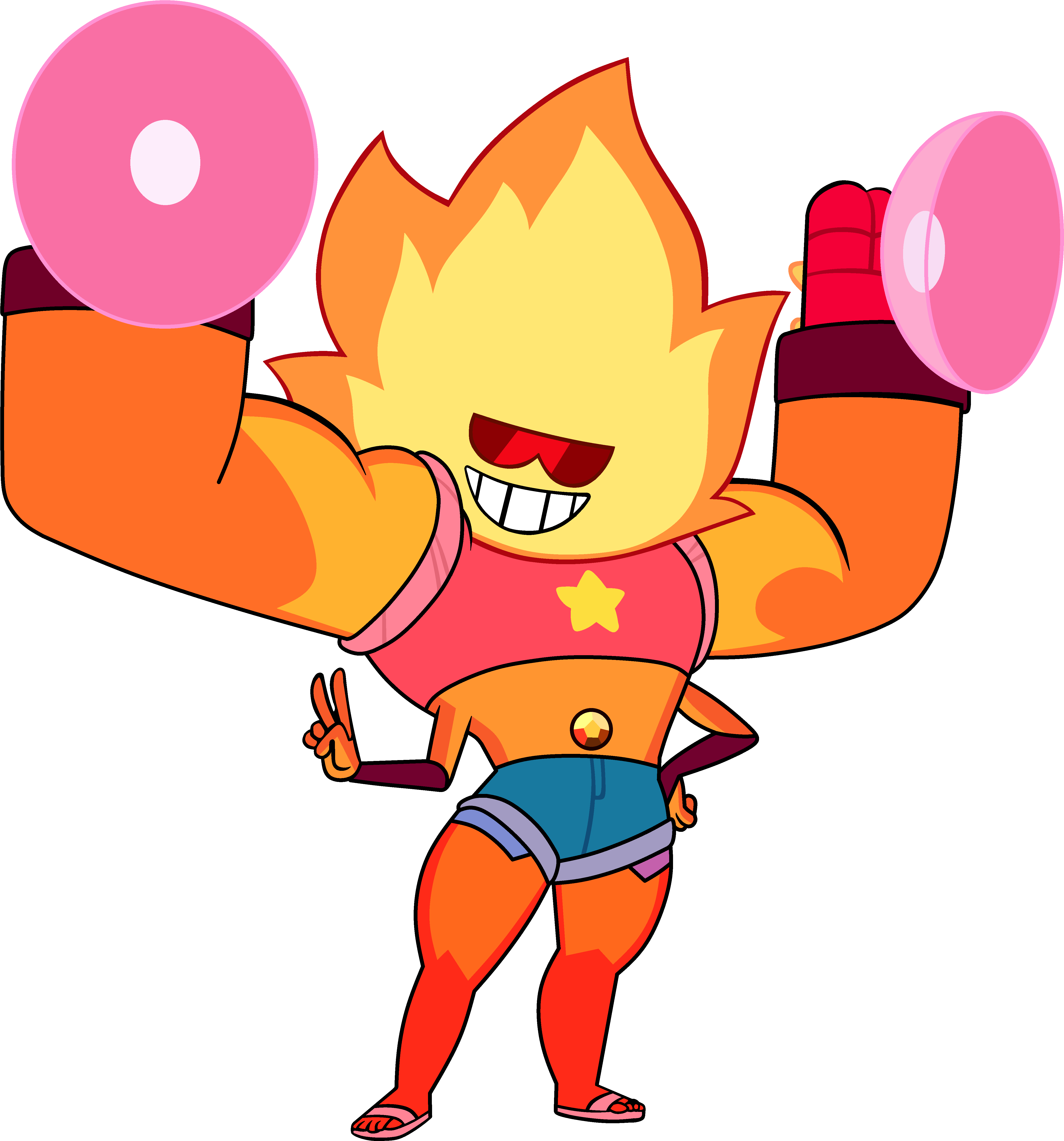 From The Model Sheet For Sunstone, My New Favourite - Cartoon Clipart (5313x5525), Png Download