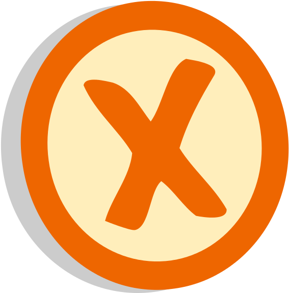 Symbol Delete Vote - Circle Clipart (584x600), Png Download